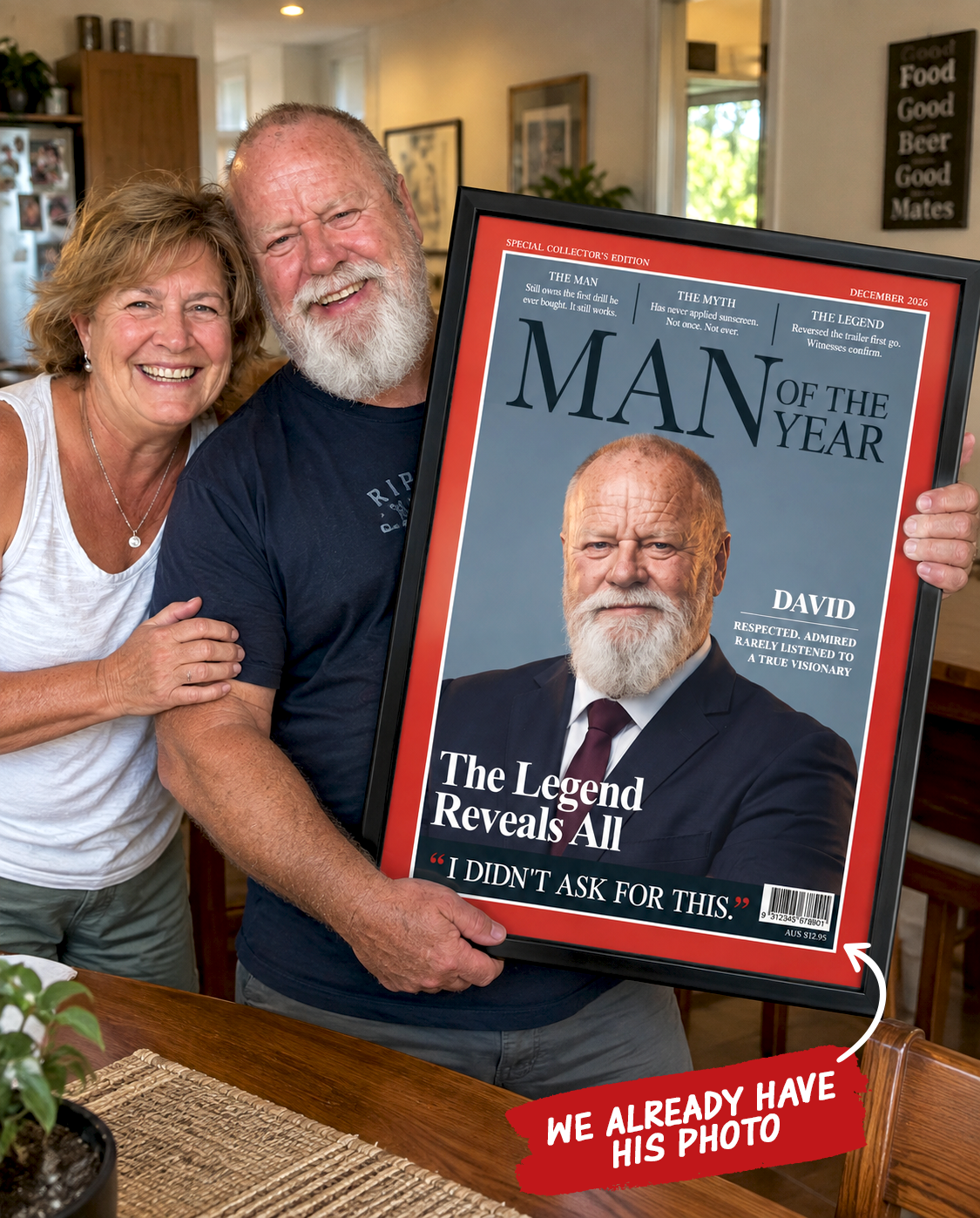 Man Of The Year — Framed Cover