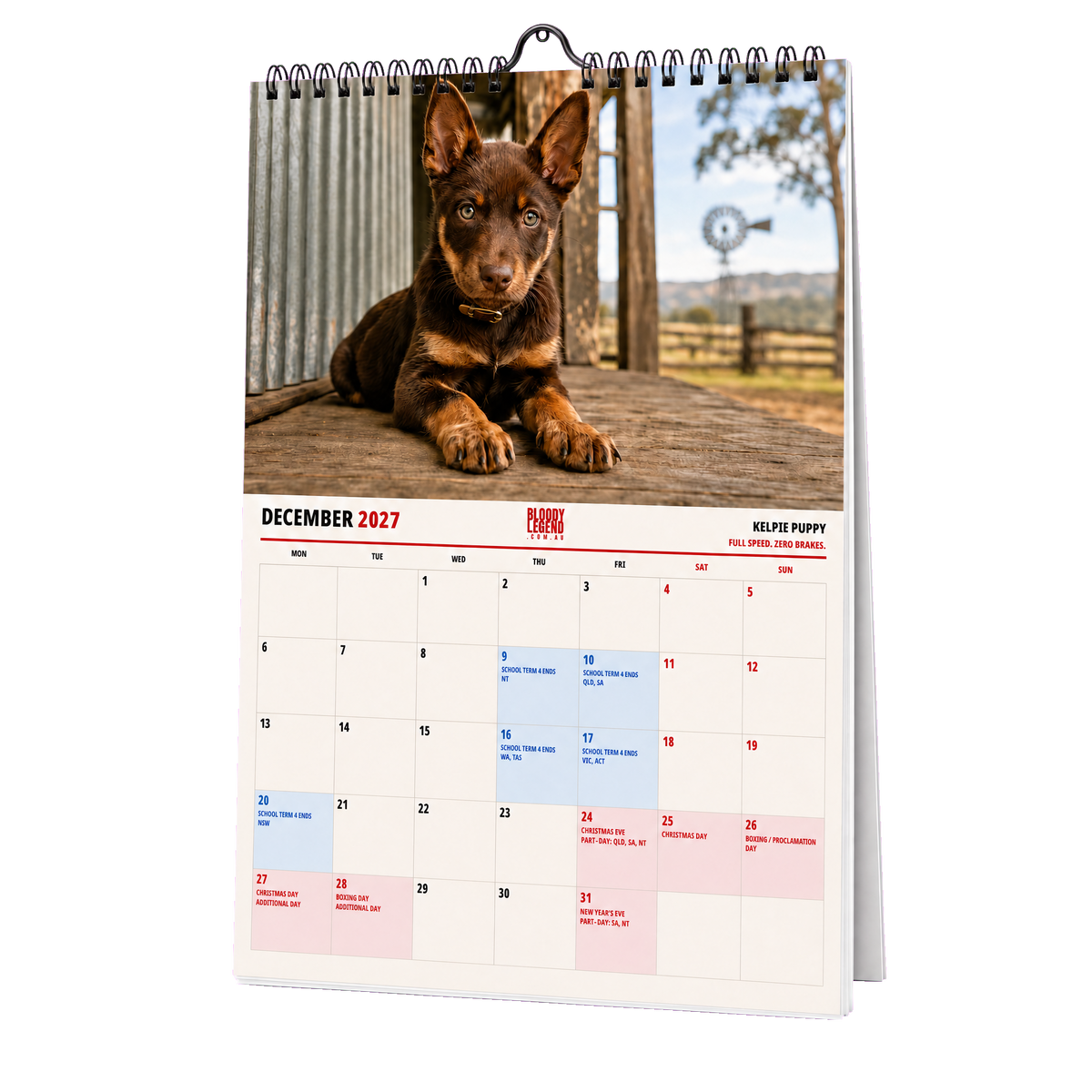 Aussie Dogs Edition 2027 Calendar