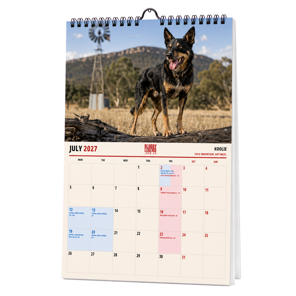 Aussie Dogs Edition 2027 Calendar