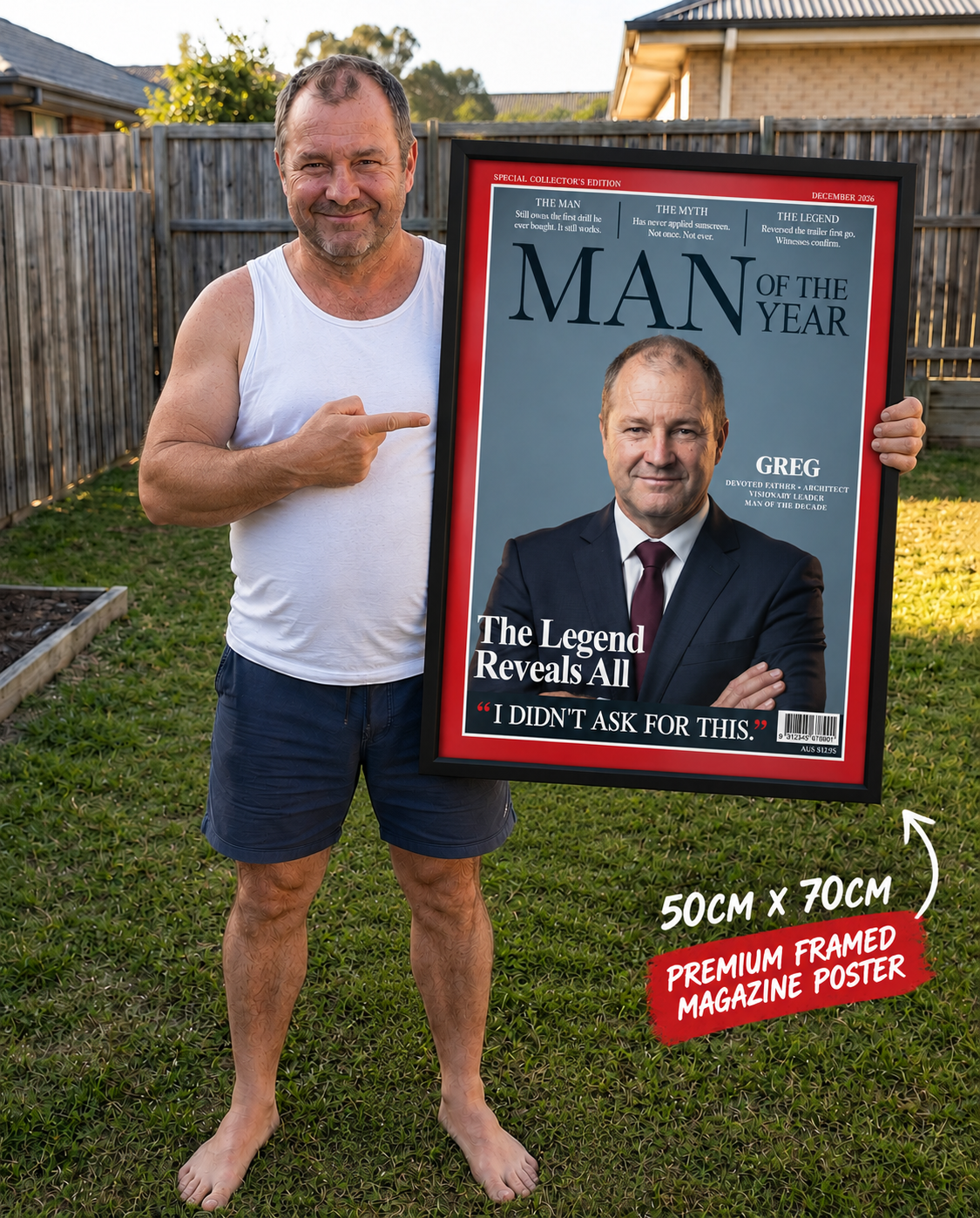 Man Of The Year — Framed Cover