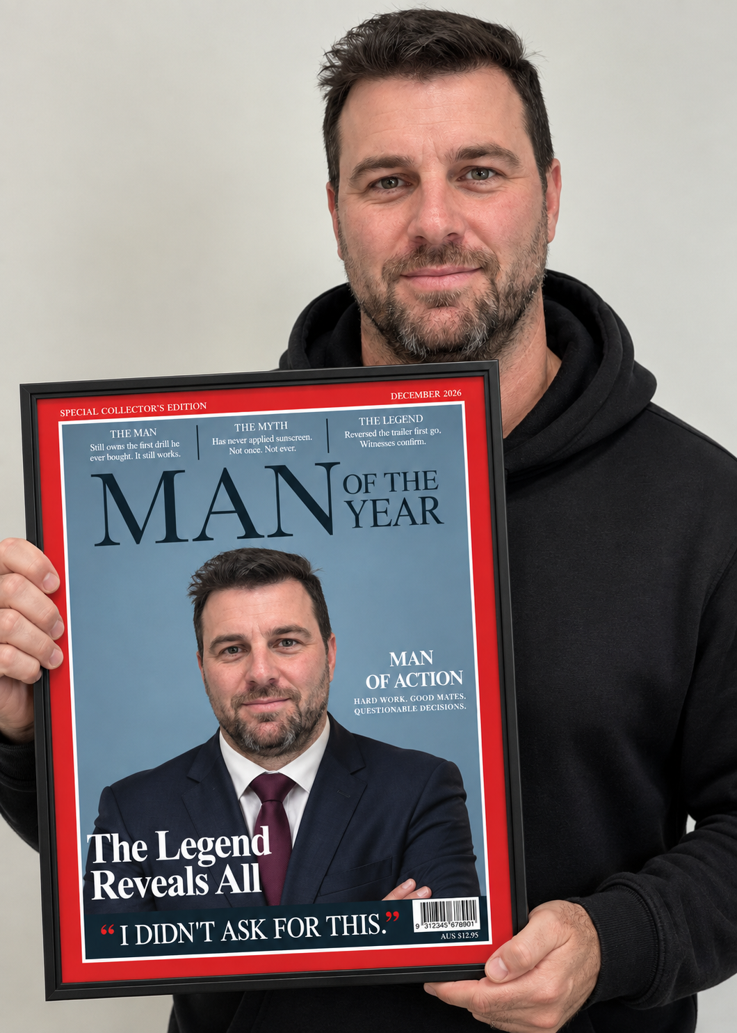 Man Of The Year — Framed Cover (30x40)