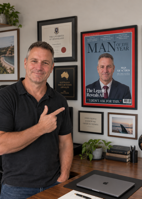 Man Of The Year — Framed Cover (30x40)