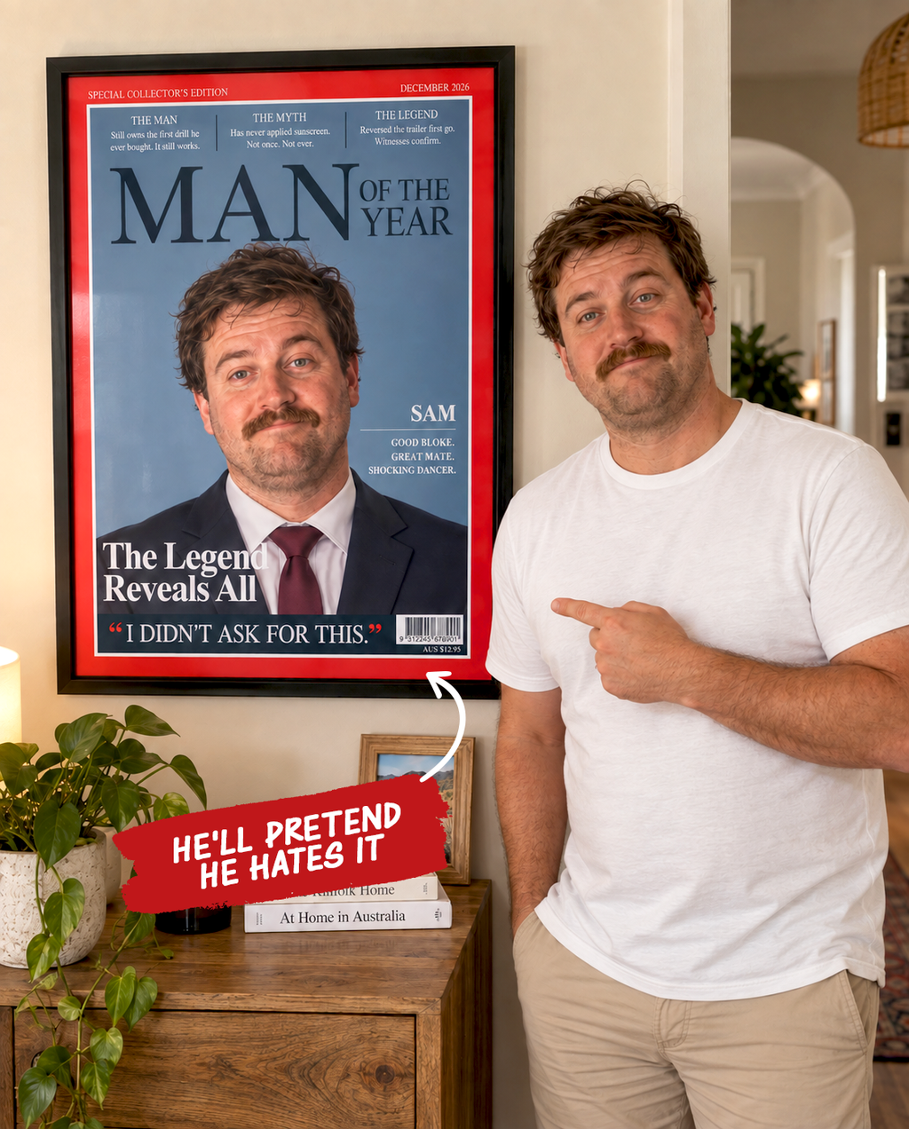 Man Of The Year — Framed Cover