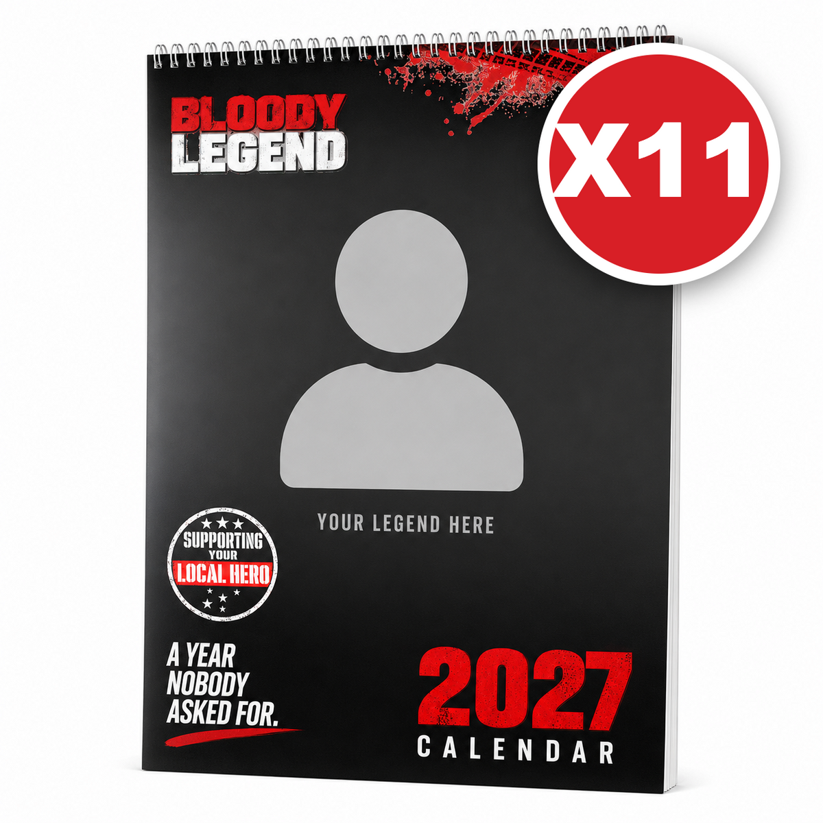 Bloody Legend Personalised 2027 Calendar