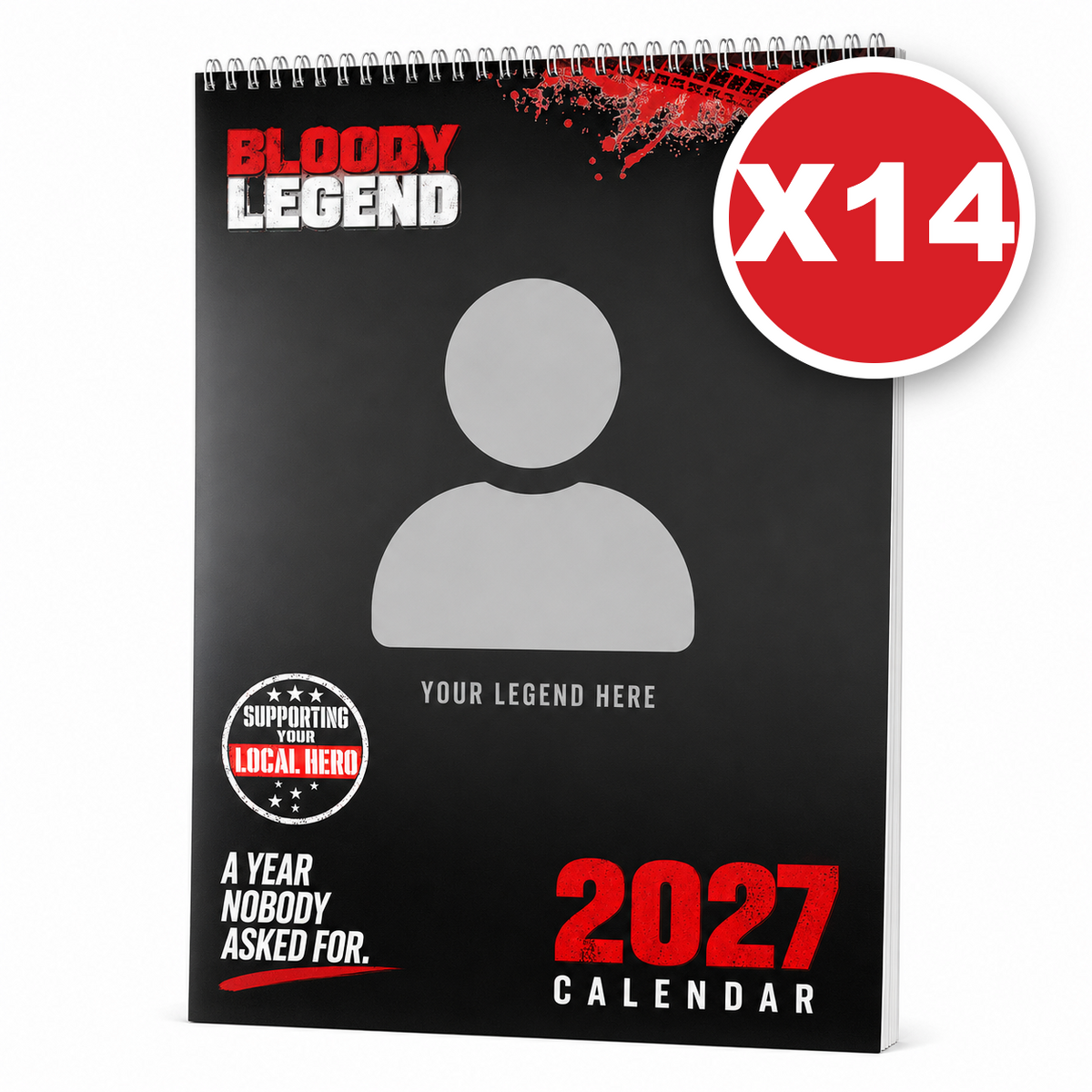 Bloody Legend Personalised 2027 Calendar