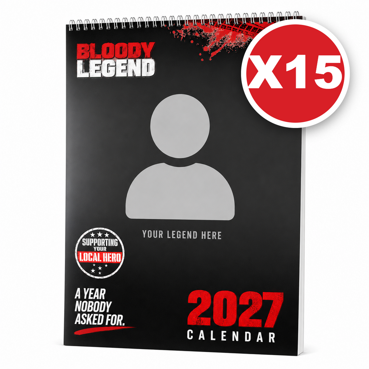 Bloody Legend Personalised 2027 Calendar