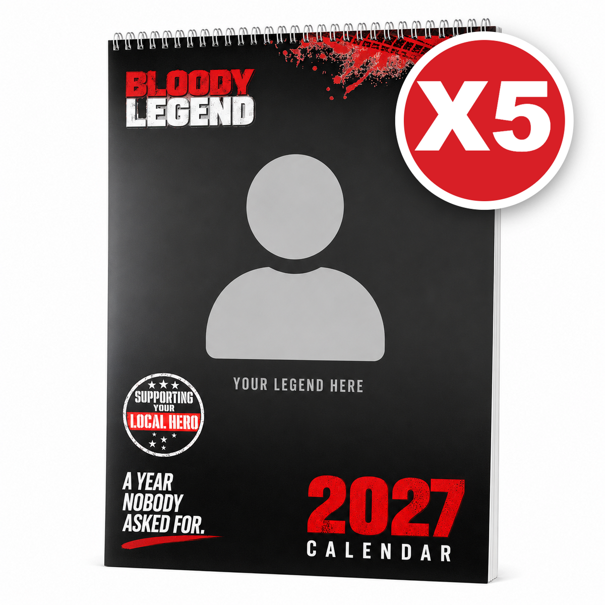 Bloody Legend Personalised 2027 Calendar