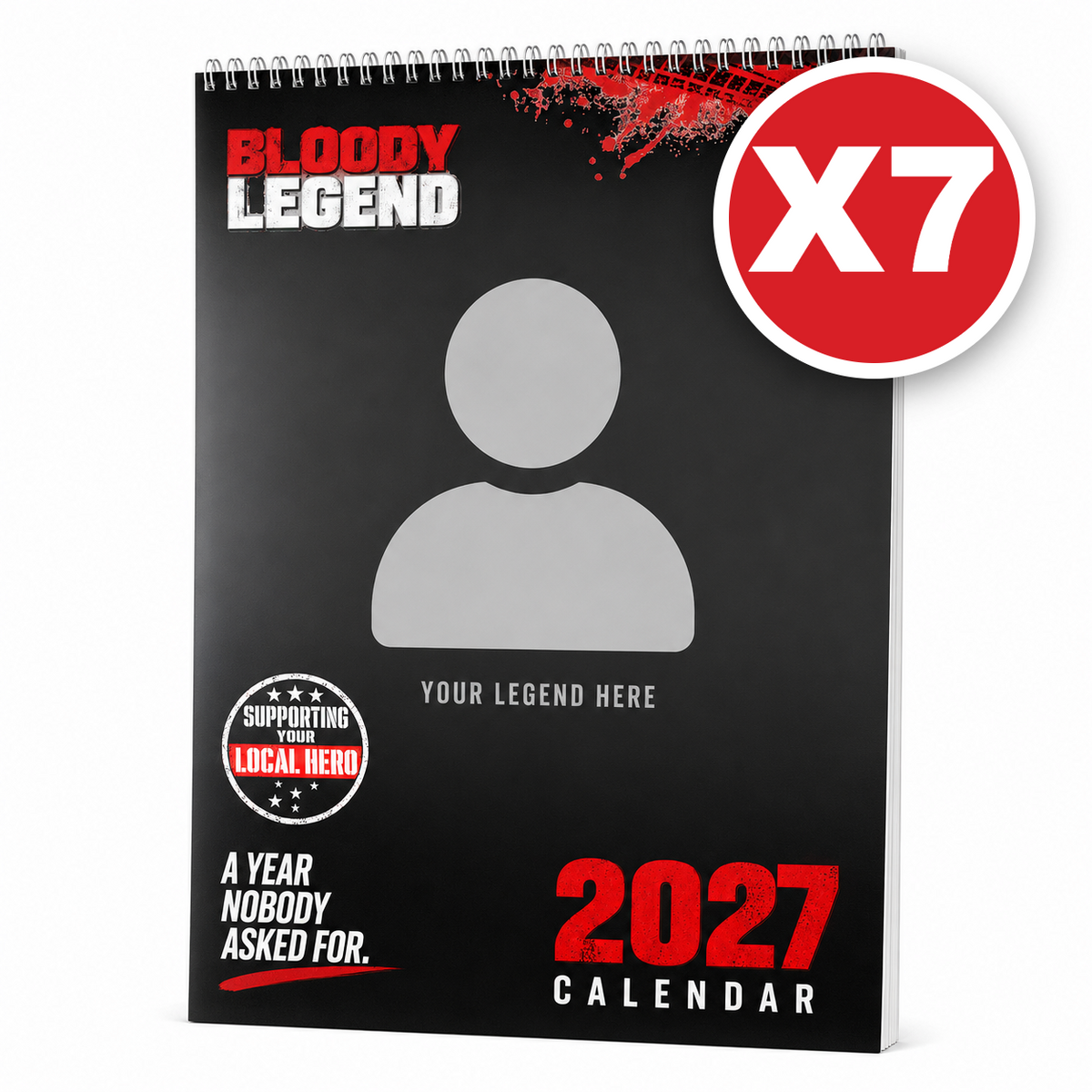 Bloody Legend Personalised 2027 Calendar