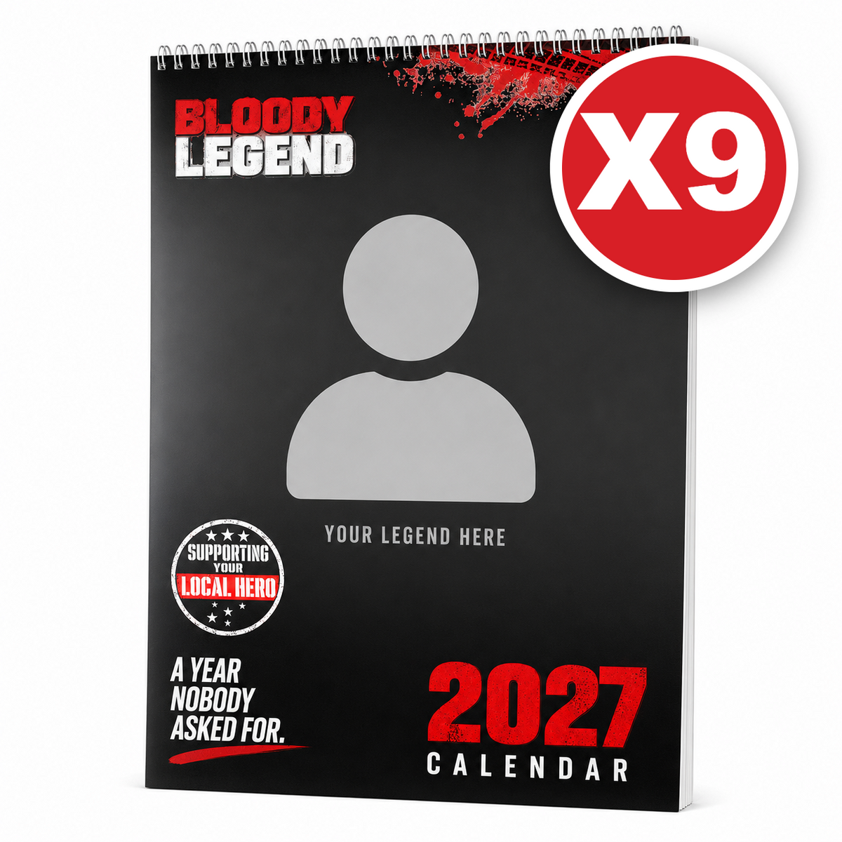 Bloody Legend Personalised 2027 Calendar